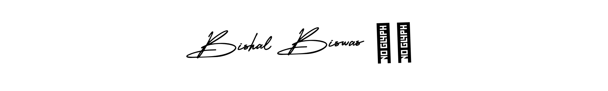 How to make Bishal Biswas ✔️ signature? AmerikaSignatureDemo-Regular is a professional autograph style. Create handwritten signature for Bishal Biswas ✔️ name. Bishal Biswas ✔️ signature style 3 images and pictures png