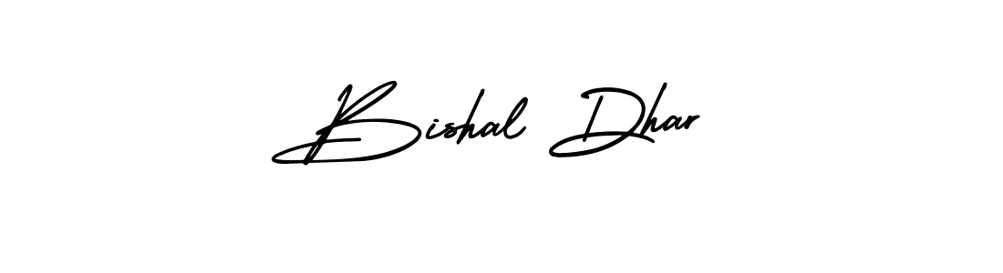 Make a beautiful signature design for name Bishal Dhar. With this signature (AmerikaSignatureDemo-Regular) style, you can create a handwritten signature for free. Bishal Dhar signature style 3 images and pictures png