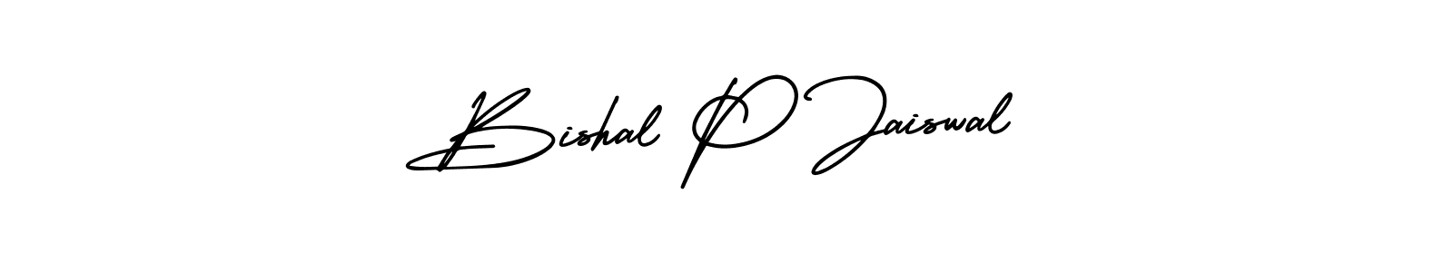 Also You can easily find your signature by using the search form. We will create Bishal P Jaiswal name handwritten signature images for you free of cost using AmerikaSignatureDemo-Regular sign style. Bishal P Jaiswal signature style 3 images and pictures png