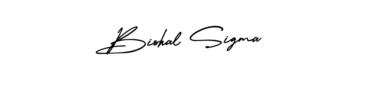 Use a signature maker to create a handwritten signature online. With this signature software, you can design (AmerikaSignatureDemo-Regular) your own signature for name Bishal Sigma. Bishal Sigma signature style 3 images and pictures png