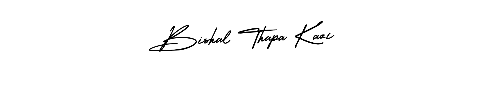 Bishal Thapa Kazi stylish signature style. Best Handwritten Sign (AmerikaSignatureDemo-Regular) for my name. Handwritten Signature Collection Ideas for my name Bishal Thapa Kazi. Bishal Thapa Kazi signature style 3 images and pictures png