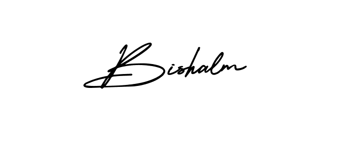 AmerikaSignatureDemo-Regular is a professional signature style that is perfect for those who want to add a touch of class to their signature. It is also a great choice for those who want to make their signature more unique. Get Bishalm name to fancy signature for free. Bishalm signature style 3 images and pictures png