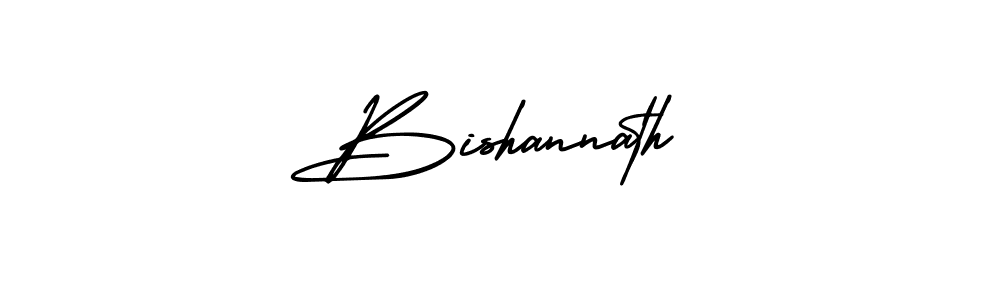 How to make Bishannath name signature. Use AmerikaSignatureDemo-Regular style for creating short signs online. This is the latest handwritten sign. Bishannath signature style 3 images and pictures png