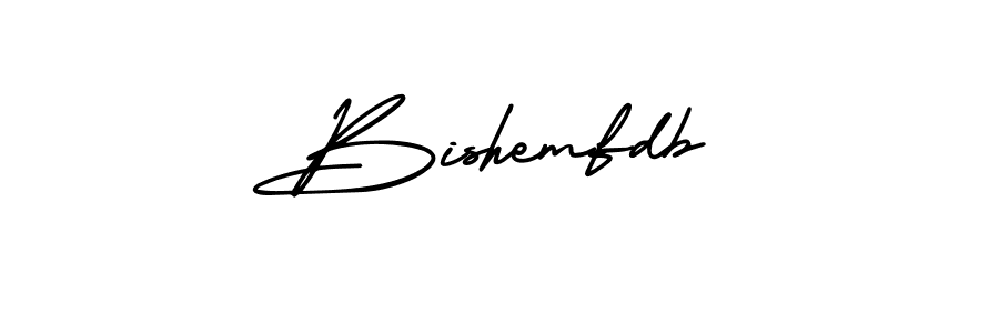 How to Draw Bishemfdb signature style? AmerikaSignatureDemo-Regular is a latest design signature styles for name Bishemfdb. Bishemfdb signature style 3 images and pictures png