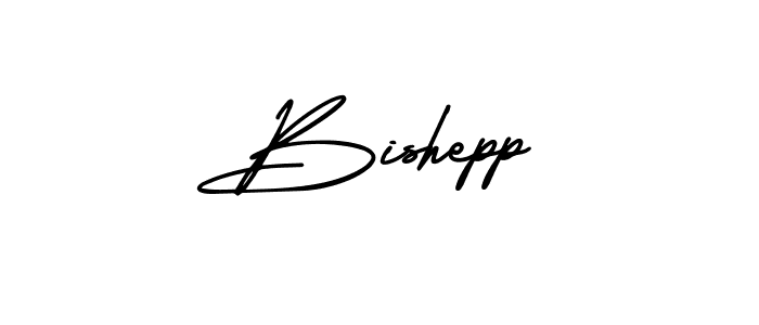 Use a signature maker to create a handwritten signature online. With this signature software, you can design (AmerikaSignatureDemo-Regular) your own signature for name Bishepp. Bishepp signature style 3 images and pictures png