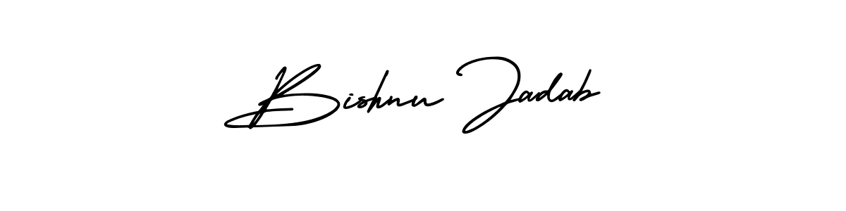 Best and Professional Signature Style for Bishnu Jadab. AmerikaSignatureDemo-Regular Best Signature Style Collection. Bishnu Jadab signature style 3 images and pictures png