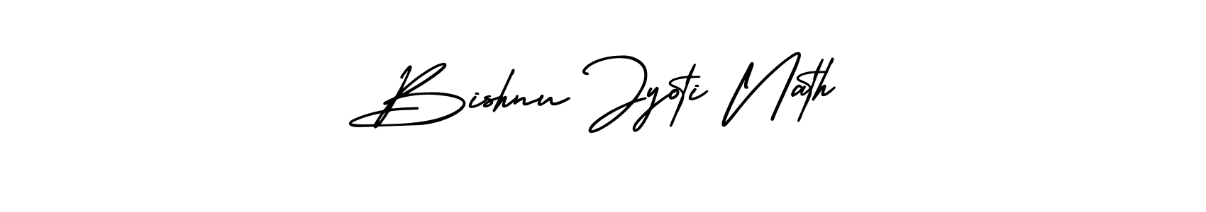 Also You can easily find your signature by using the search form. We will create Bishnu Jyoti Nath name handwritten signature images for you free of cost using AmerikaSignatureDemo-Regular sign style. Bishnu Jyoti Nath signature style 3 images and pictures png