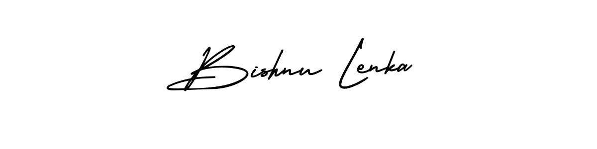 Create a beautiful signature design for name Bishnu Lenka. With this signature (AmerikaSignatureDemo-Regular) fonts, you can make a handwritten signature for free. Bishnu Lenka signature style 3 images and pictures png