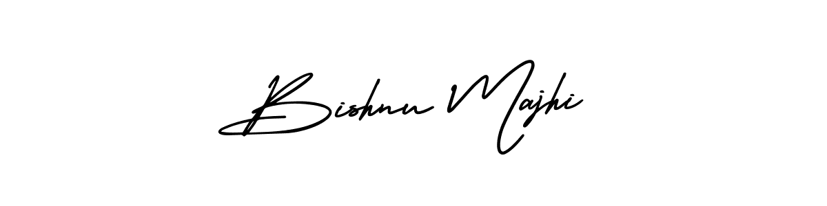 Also You can easily find your signature by using the search form. We will create Bishnu Majhi name handwritten signature images for you free of cost using AmerikaSignatureDemo-Regular sign style. Bishnu Majhi signature style 3 images and pictures png