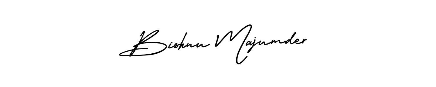 Make a beautiful signature design for name Bishnu Majumder. With this signature (AmerikaSignatureDemo-Regular) style, you can create a handwritten signature for free. Bishnu Majumder signature style 3 images and pictures png