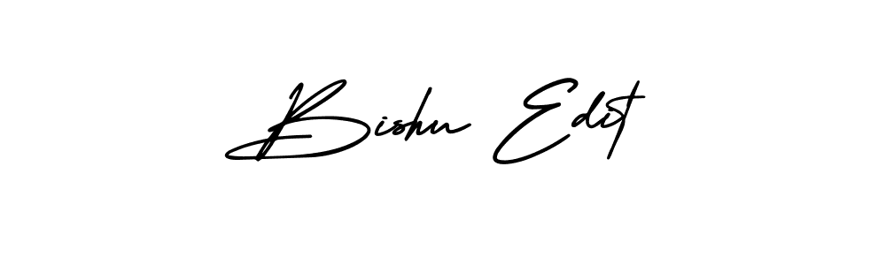 Make a beautiful signature design for name Bishu Edit. Use this online signature maker to create a handwritten signature for free. Bishu Edit signature style 3 images and pictures png