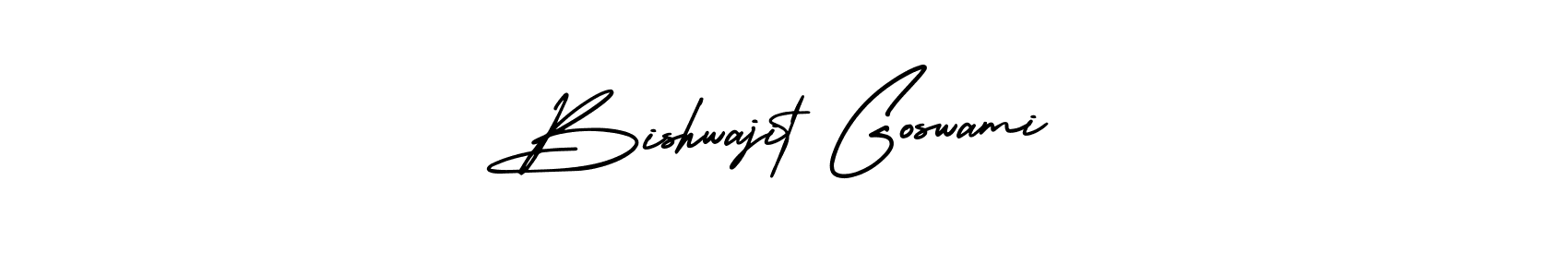 How to Draw Bishwajit Goswami signature style? AmerikaSignatureDemo-Regular is a latest design signature styles for name Bishwajit Goswami. Bishwajit Goswami signature style 3 images and pictures png