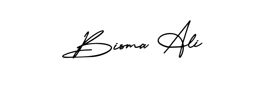Best and Professional Signature Style for Bisma Ali. AmerikaSignatureDemo-Regular Best Signature Style Collection. Bisma Ali signature style 3 images and pictures png