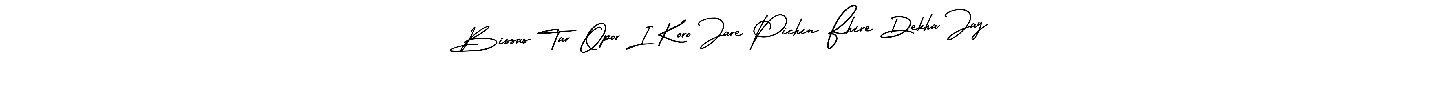 How to Draw Bissas Tar Opor I Koro Jare Pichin Fhire Dekha Jay signature style? AmerikaSignatureDemo-Regular is a latest design signature styles for name Bissas Tar Opor I Koro Jare Pichin Fhire Dekha Jay. Bissas Tar Opor I Koro Jare Pichin Fhire Dekha Jay signature style 3 images and pictures png