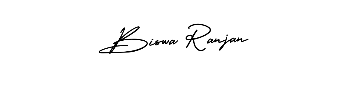 Make a beautiful signature design for name Biswa Ranjan. With this signature (AmerikaSignatureDemo-Regular) style, you can create a handwritten signature for free. Biswa Ranjan signature style 3 images and pictures png