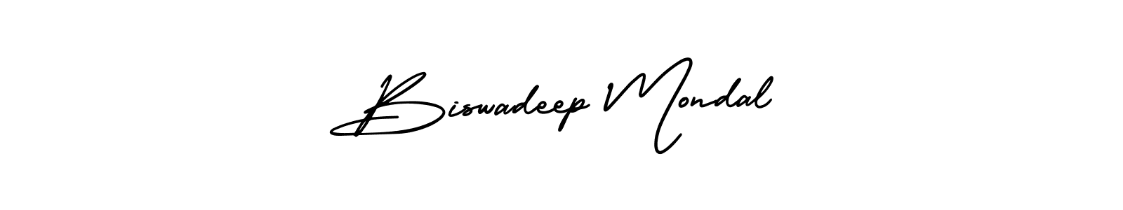 How to make Biswadeep Mondal signature? AmerikaSignatureDemo-Regular is a professional autograph style. Create handwritten signature for Biswadeep Mondal name. Biswadeep Mondal signature style 3 images and pictures png
