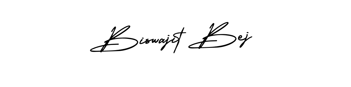 How to make Biswajit Bej name signature. Use AmerikaSignatureDemo-Regular style for creating short signs online. This is the latest handwritten sign. Biswajit Bej signature style 3 images and pictures png