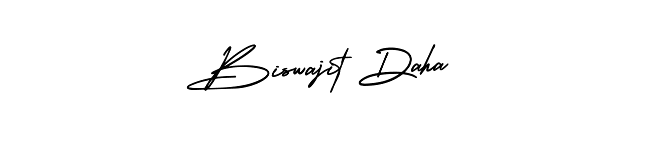 How to make Biswajit Daha signature? AmerikaSignatureDemo-Regular is a professional autograph style. Create handwritten signature for Biswajit Daha name. Biswajit Daha signature style 3 images and pictures png