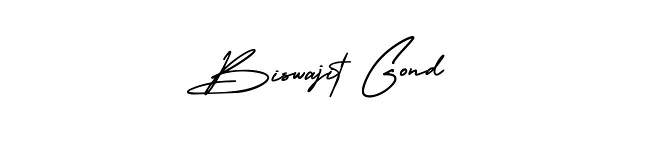 Design your own signature with our free online signature maker. With this signature software, you can create a handwritten (AmerikaSignatureDemo-Regular) signature for name Biswajit Gond. Biswajit Gond signature style 3 images and pictures png