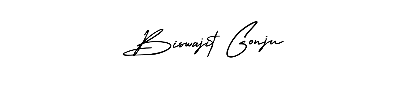 How to Draw Biswajit Gonju signature style? AmerikaSignatureDemo-Regular is a latest design signature styles for name Biswajit Gonju. Biswajit Gonju signature style 3 images and pictures png