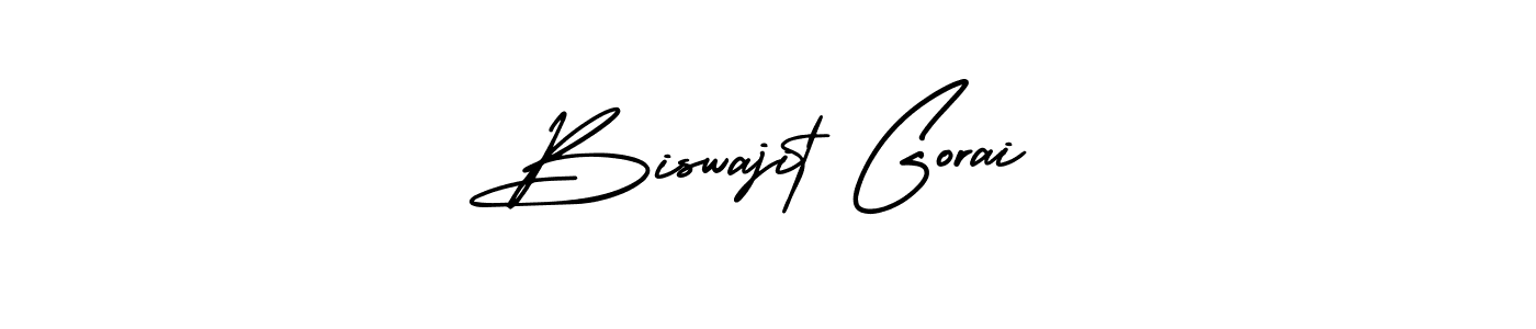Make a beautiful signature design for name Biswajit Gorai. With this signature (AmerikaSignatureDemo-Regular) style, you can create a handwritten signature for free. Biswajit Gorai signature style 3 images and pictures png