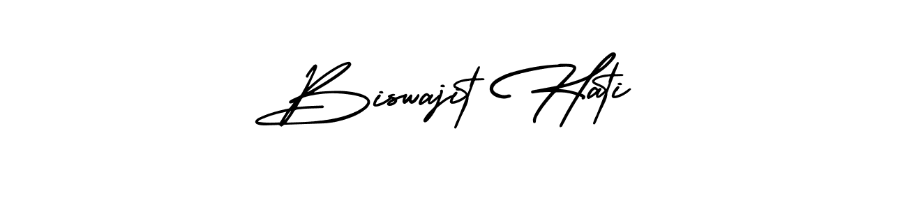 This is the best signature style for the Biswajit Hati name. Also you like these signature font (AmerikaSignatureDemo-Regular). Mix name signature. Biswajit Hati signature style 3 images and pictures png