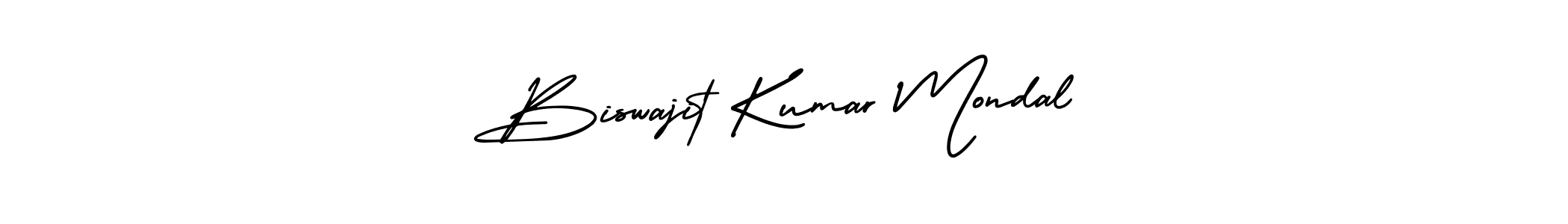 Biswajit Kumar Mondal stylish signature style. Best Handwritten Sign (AmerikaSignatureDemo-Regular) for my name. Handwritten Signature Collection Ideas for my name Biswajit Kumar Mondal. Biswajit Kumar Mondal signature style 3 images and pictures png