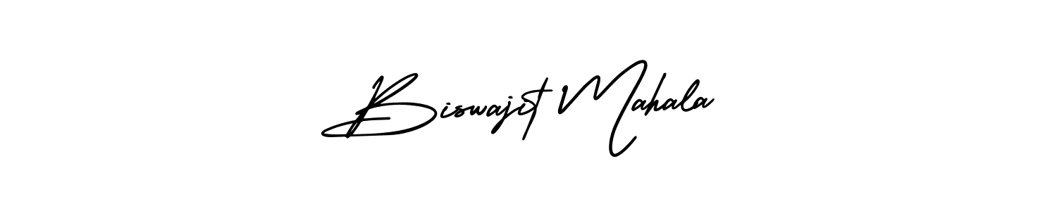 Use a signature maker to create a handwritten signature online. With this signature software, you can design (AmerikaSignatureDemo-Regular) your own signature for name Biswajit Mahala. Biswajit Mahala signature style 3 images and pictures png