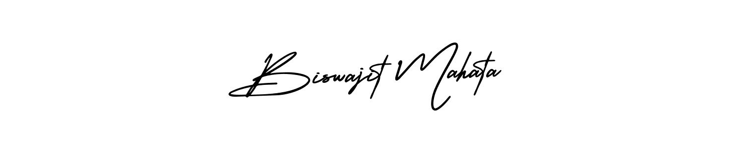 This is the best signature style for the Biswajit Mahata name. Also you like these signature font (AmerikaSignatureDemo-Regular). Mix name signature. Biswajit Mahata signature style 3 images and pictures png