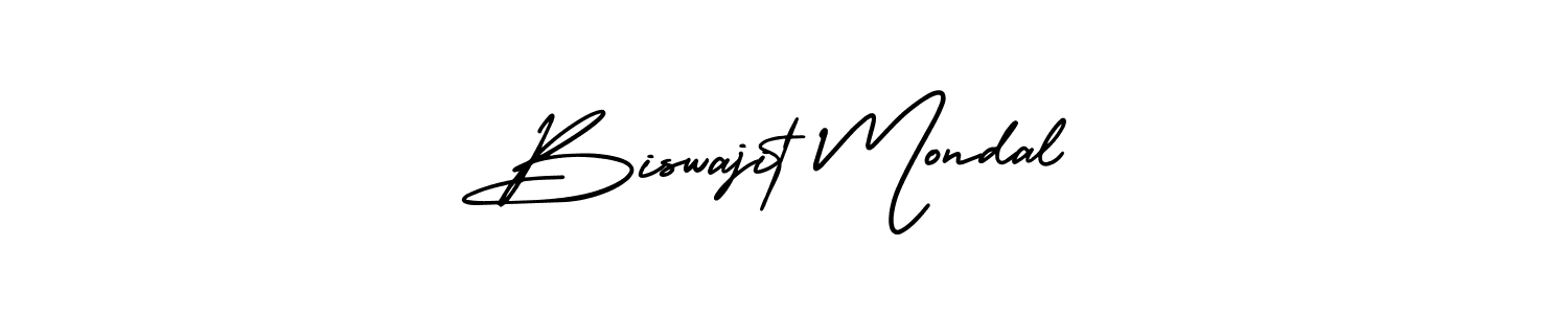 Use a signature maker to create a handwritten signature online. With this signature software, you can design (AmerikaSignatureDemo-Regular) your own signature for name Biswajit Mondal. Biswajit Mondal signature style 3 images and pictures png