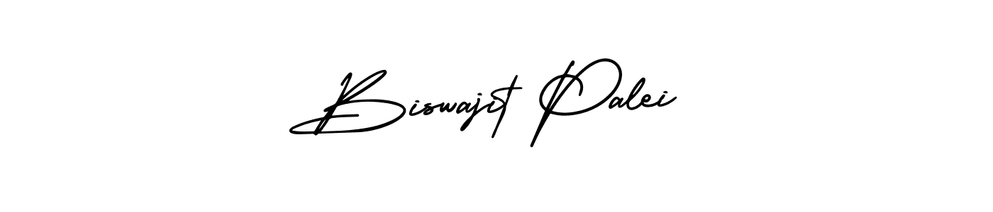 How to make Biswajit Palei name signature. Use AmerikaSignatureDemo-Regular style for creating short signs online. This is the latest handwritten sign. Biswajit Palei signature style 3 images and pictures png