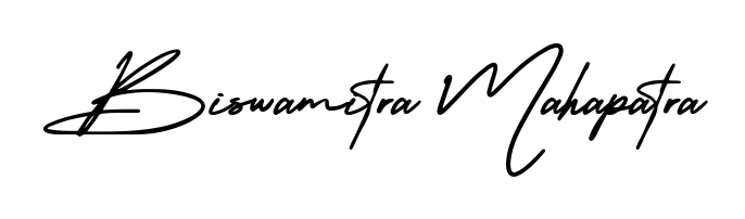 Personalize your online presence with Biswamitra Mahapatra signature rendered in elegant AmerikaSignatureDemo-Regular font. Great for website footers and blogs. Biswamitra Mahapatra signature style 3 images and pictures png