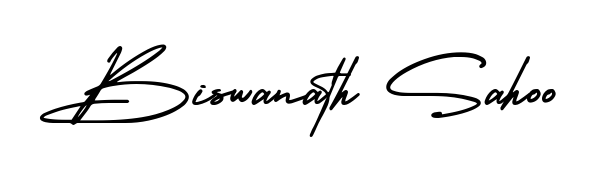 Give your name Biswanath Sahoo an exquisite flair with the AmerikaSignatureDemo-Regular script font. Ideal for contracts, resumes, and formal letterheads. Biswanath Sahoo signature style 3 images and pictures png
