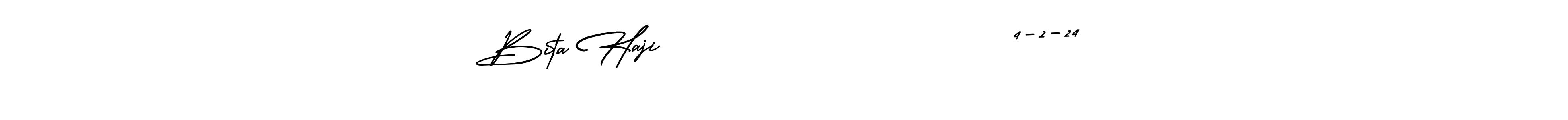 Make a short Bita Haji                        4-2-24 signature style. Manage your documents anywhere anytime using AmerikaSignatureDemo-Regular. Create and add eSignatures, submit forms, share and send files easily. Bita Haji                        4-2-24 signature style 3 images and pictures png