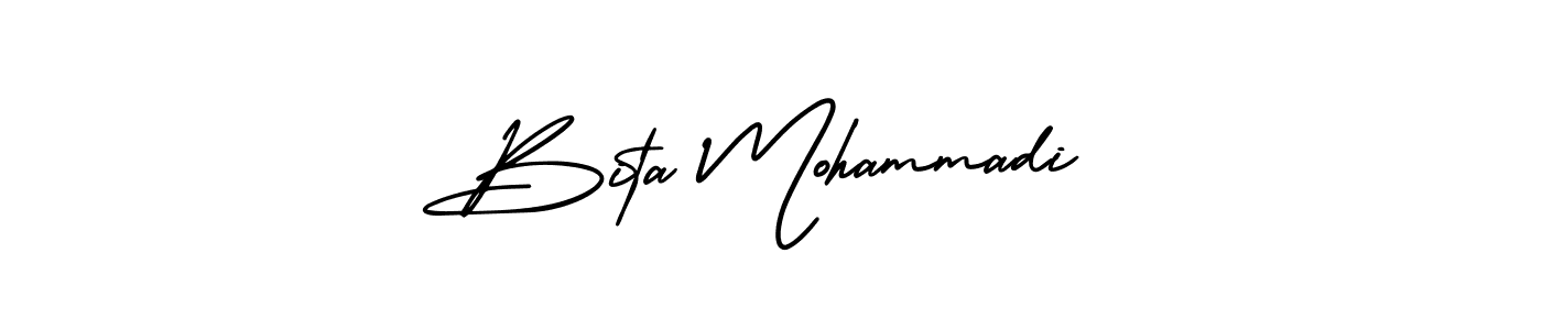 Similarly AmerikaSignatureDemo-Regular is the best handwritten signature design. Signature creator online .You can use it as an online autograph creator for name Bita Mohammadi. Bita Mohammadi signature style 3 images and pictures png