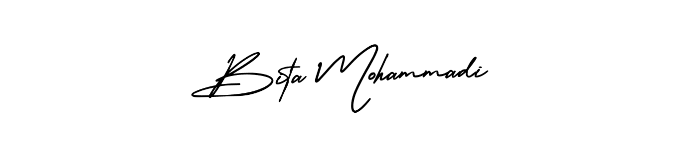 How to make Bita Mohammadi name signature. Use AmerikaSignatureDemo-Regular style for creating short signs online. This is the latest handwritten sign. Bita Mohammadi signature style 3 images and pictures png