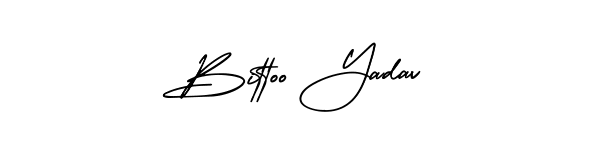 Make a beautiful signature design for name Bittoo Yadav. With this signature (AmerikaSignatureDemo-Regular) style, you can create a handwritten signature for free. Bittoo Yadav signature style 3 images and pictures png