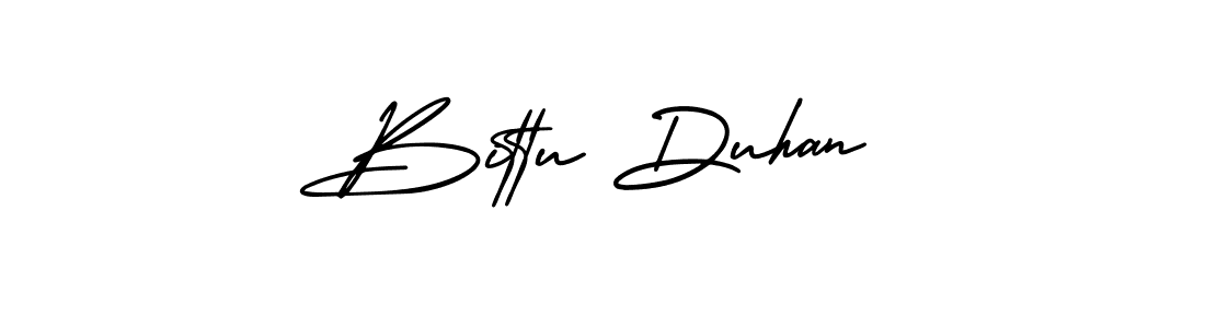 Bittu Duhan stylish signature style. Best Handwritten Sign (AmerikaSignatureDemo-Regular) for my name. Handwritten Signature Collection Ideas for my name Bittu Duhan. Bittu Duhan signature style 3 images and pictures png