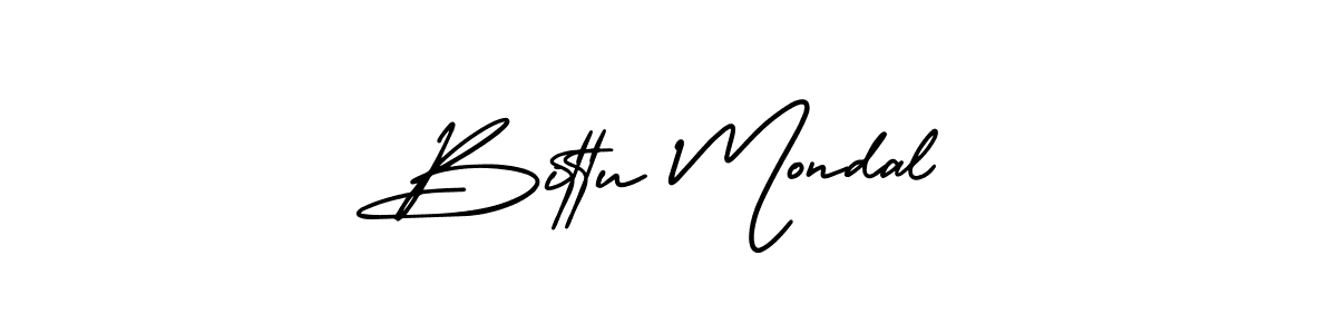 Use a signature maker to create a handwritten signature online. With this signature software, you can design (AmerikaSignatureDemo-Regular) your own signature for name Bittu Mondal. Bittu Mondal signature style 3 images and pictures png