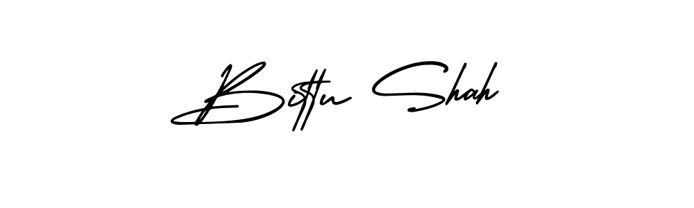 You should practise on your own different ways (AmerikaSignatureDemo-Regular) to write your name (Bittu Shah) in signature. don't let someone else do it for you. Bittu Shah signature style 3 images and pictures png