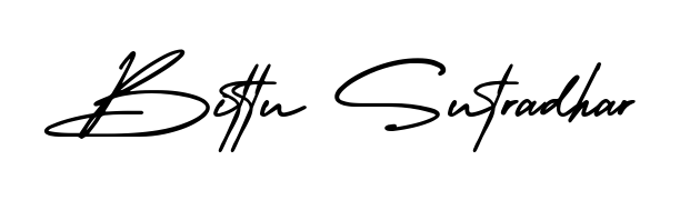 The AmerikaSignatureDemo-Regular font gives name Bittu Sutradhar a signature that looks effortless yet distinguished. Download high-res PNG instantly. Bittu Sutradhar signature style 3 images and pictures png