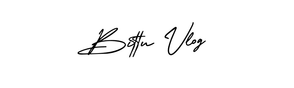 Design your own signature with our free online signature maker. With this signature software, you can create a handwritten (AmerikaSignatureDemo-Regular) signature for name Bittu Vlog. Bittu Vlog signature style 3 images and pictures png