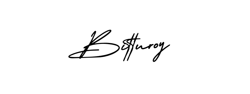 AmerikaSignatureDemo-Regular is a professional signature style that is perfect for those who want to add a touch of class to their signature. It is also a great choice for those who want to make their signature more unique. Get Bitturoy name to fancy signature for free. Bitturoy signature style 3 images and pictures png