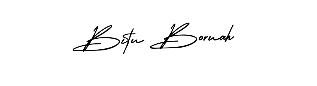 Design your own signature with our free online signature maker. With this signature software, you can create a handwritten (AmerikaSignatureDemo-Regular) signature for name Bitu Boruah. Bitu Boruah signature style 3 images and pictures png