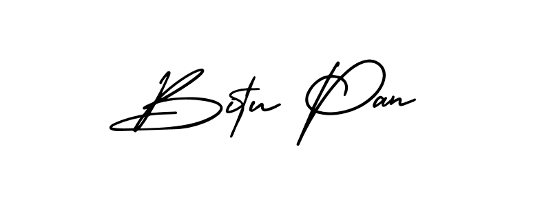 Also You can easily find your signature by using the search form. We will create Bitu Pan name handwritten signature images for you free of cost using AmerikaSignatureDemo-Regular sign style. Bitu Pan signature style 3 images and pictures png