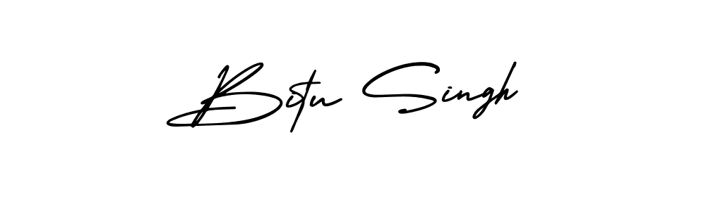 How to make Bitu Singh signature? AmerikaSignatureDemo-Regular is a professional autograph style. Create handwritten signature for Bitu Singh name. Bitu Singh signature style 3 images and pictures png