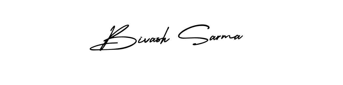 How to Draw Bivash Sarma signature style? AmerikaSignatureDemo-Regular is a latest design signature styles for name Bivash Sarma. Bivash Sarma signature style 3 images and pictures png