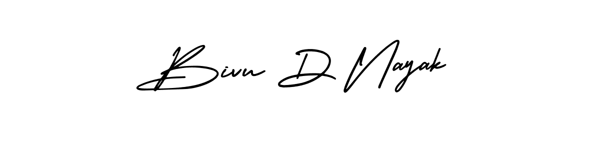 Use a signature maker to create a handwritten signature online. With this signature software, you can design (AmerikaSignatureDemo-Regular) your own signature for name Bivu D Nayak. Bivu D Nayak signature style 3 images and pictures png