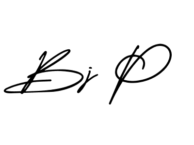 Create a beautiful signature design for name Bj P. With this signature (AmerikaSignatureDemo-Regular) fonts, you can make a handwritten signature for free. Bj P signature style 3 images and pictures png