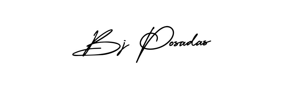 How to make Bj Posadas signature? AmerikaSignatureDemo-Regular is a professional autograph style. Create handwritten signature for Bj Posadas name. Bj Posadas signature style 3 images and pictures png